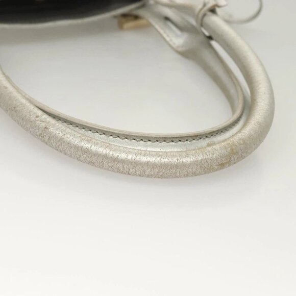 Jimmy Choo Shoulder Bag Leather Silver Gold Auth BA3827 - Picture 8 of 16